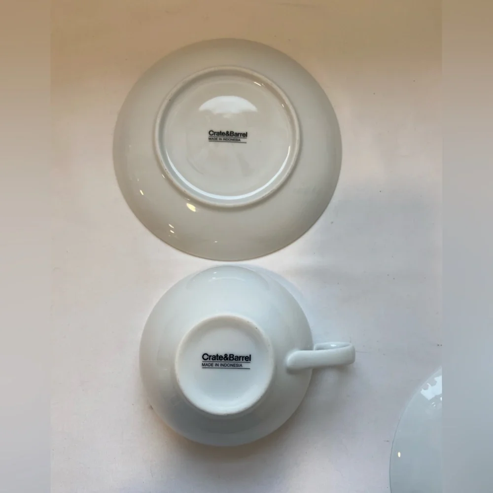 (2) Crate&Barrel cup & saucer set